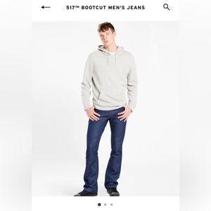 New 517 Bootcut for Mens. Sits at waist